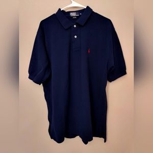 Polo by Ralph Lauren Vintage Classic Dark Blue Polo Shirt Size XL